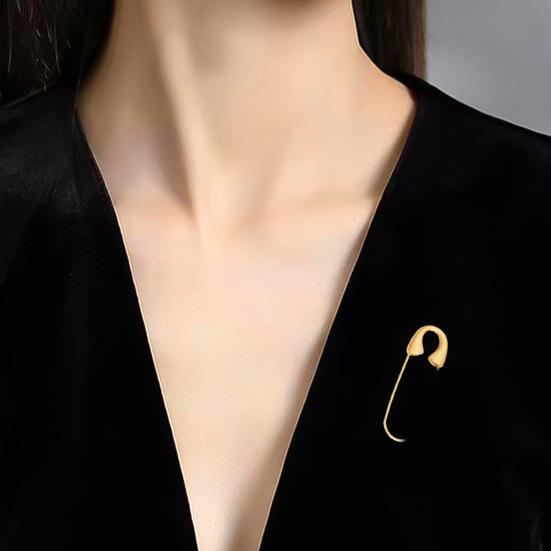 10 Stück Sicherheitsnadeln für Kleidung Goldene Kleidernadeln Robuste Legierung Sicherheitsnadeln für Kleidung Nähen Basteln Befestigen von dicken Stoffen
