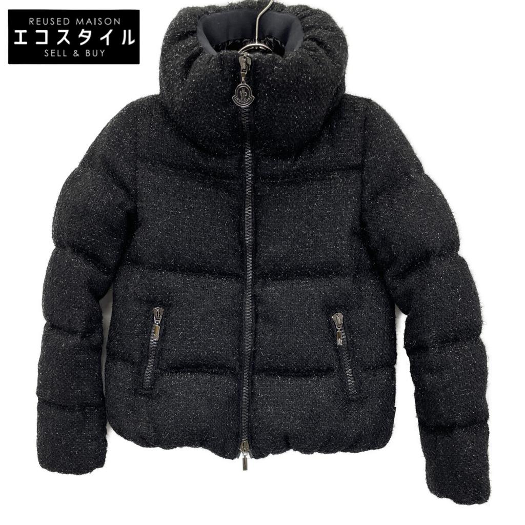 MONCLER Parallel RATEL Black Lamette Tweet Short Down Jacket Jacket 00 blackUsed