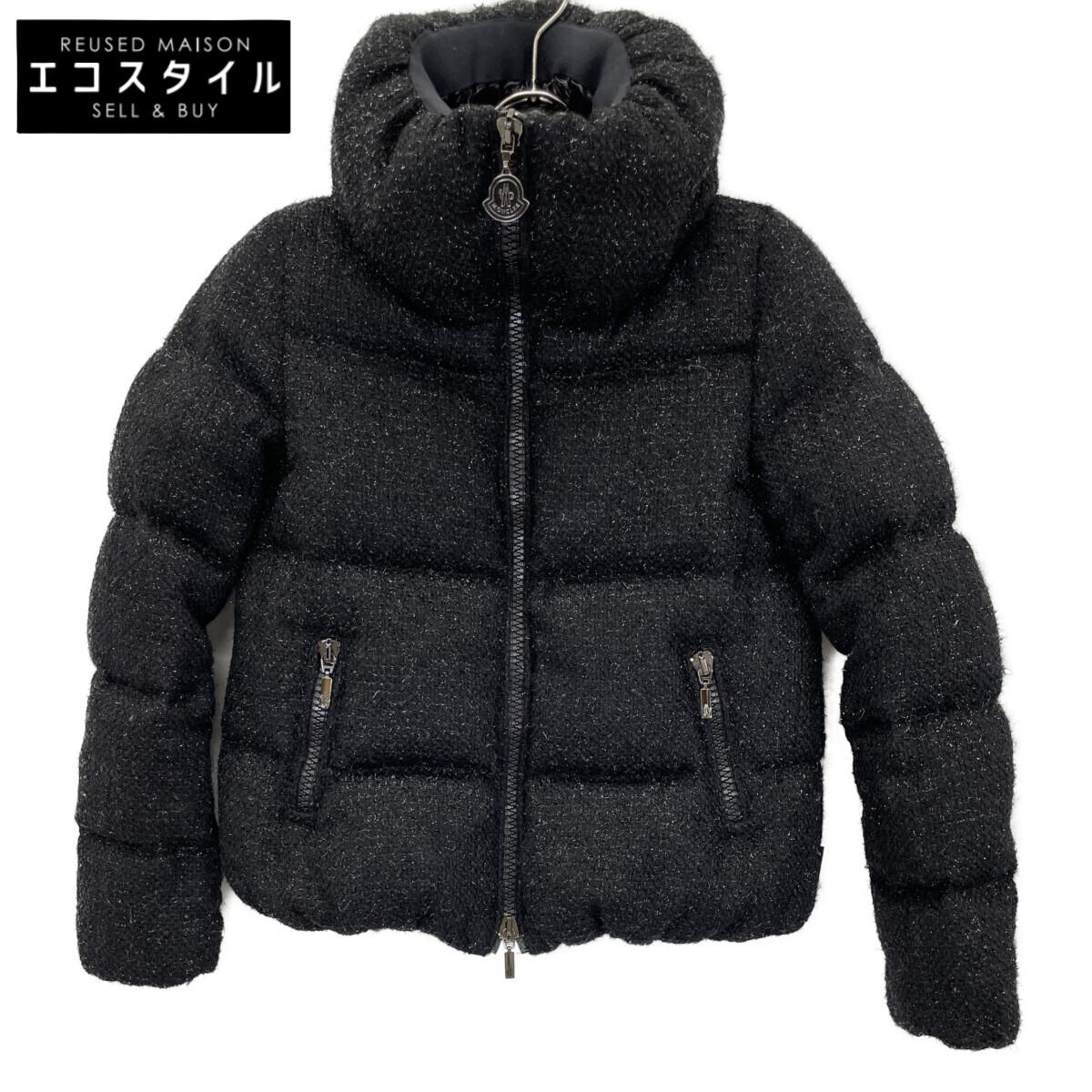 

MONCLER Parallel RATEL Black Lamette Tweet Short Down Jacket Jacket 00 blackUsed
