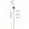 6pcs Christmas Glass Straws Set with Brush Reusable Glass Straw Suitable for Milkshakes Juices Coffee Kitchen Bar Accessories
