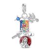 925 Silver Pendant Charms Coin Seal Monkey Bear Butterfly Rose Heart Beads DIY Bracelets Necklaces Fine Jewelry Gifts