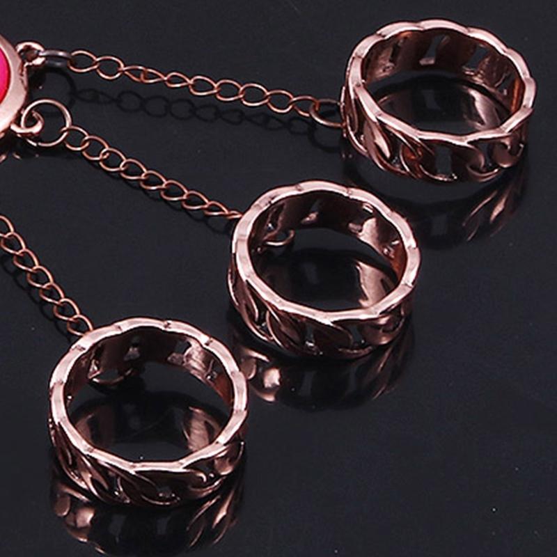 Animation Marienkäfer Reddy Mädchen Ring Armband Set Klaue und Hundeklaue Element Ring öffnen schließen Armband Geschenk für Kind