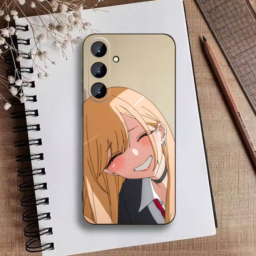 D-Darling Marin Kitagawa Bunte Silberne Handyhülle Für Samsung Galaxy A73,21,22,32,71,53,52,51,80,5G Weiche Schwarze Hülle