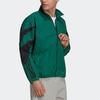 adidas Stripe Stand Collar Jacket Green Men's H06747