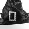 Halloween Witch Hat Black Pointed Wizard Hat Witch Costume Accessories Halloween Dress Up Hat Boys Girls Costume Prop