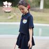 Fuluomi Girls' Summer Academy Style Skirt Set