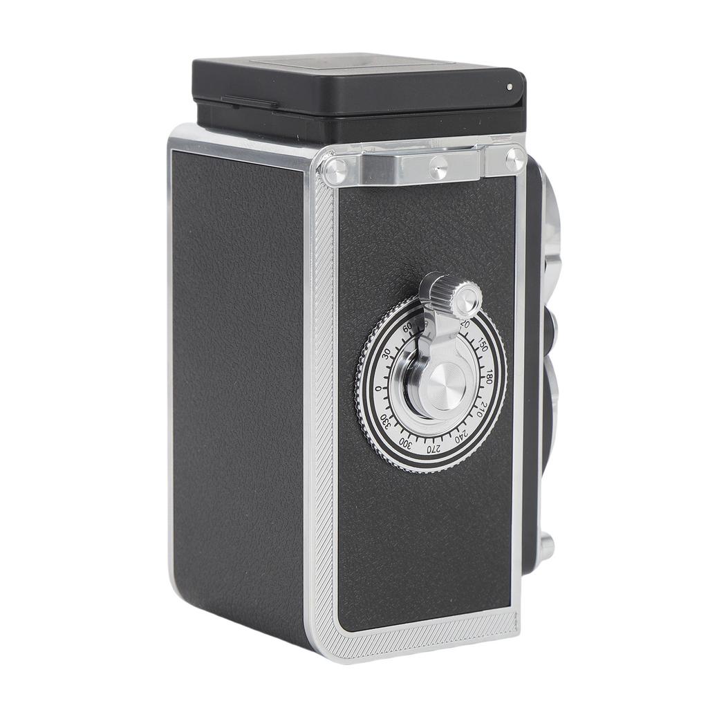 Vintage Miniature Digital Camera Portable TLR Style 1080P FHD Video 12MP Autofocus Video Vlogging Camera Black 128GB