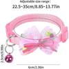 6-piece Cat Collar With Bow And Bow, 19-32cm, 6 Colors