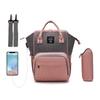 LEQUEEN Multifunctional Large Capacity Mummy Backpack with USB Charging for Moms and Babies