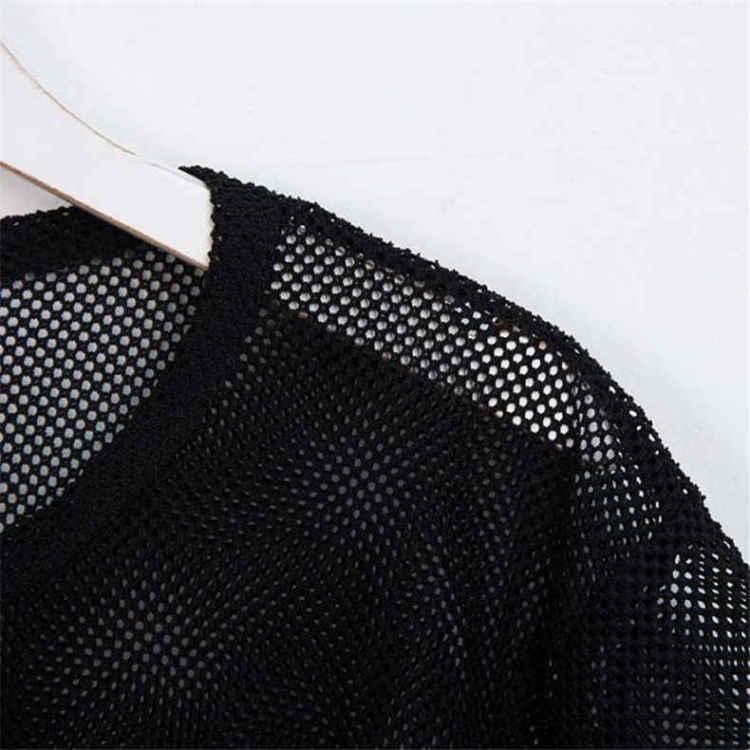 Women's Mesh Yoga Shirt Sexy Short Sleeve Sport Top Blouse Cover Up Quick Dry Gym Clothes Running Fitness Tank