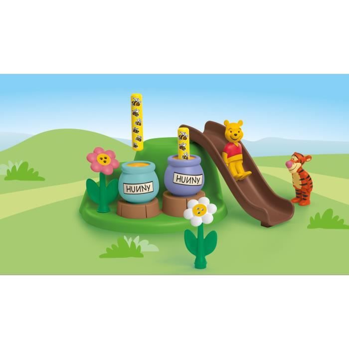 PLAYMOBIL Junior 71694 Winnie l'ourson et Tigrou avec jardin d'abeilles, Junior & Disney, Des 12 mois