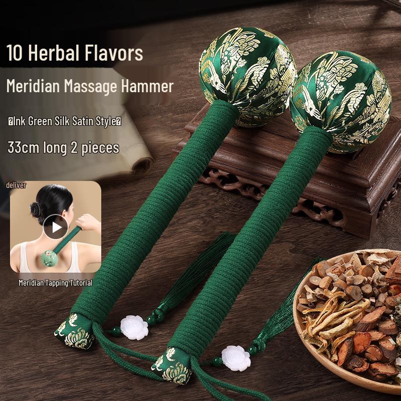 Mugwort Meridian Massage Hammer for Back & Shoulder Tapping