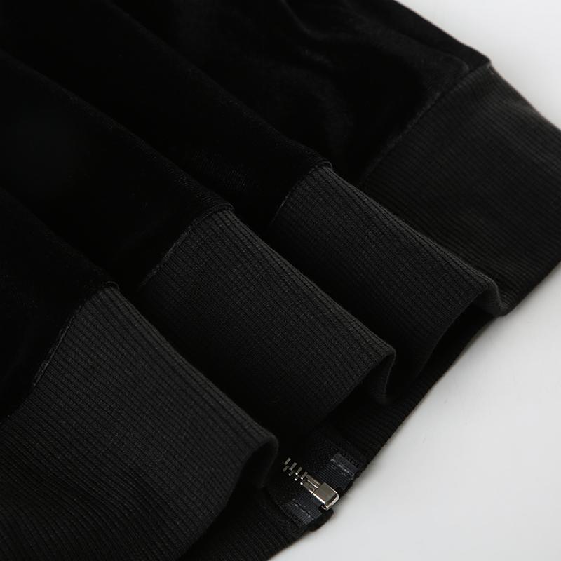 2KWEIRD Y2K Aesthetic Faux Feathers Hooded Cardigan Black Velvet Furry Ball Decorate Zip Up Hoodies Jackets Retro Gothic Coats