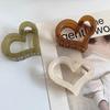 Jelly Hair Claw Hair Clips Heart Shape for Ladies Girls Women's Hair Accessories
