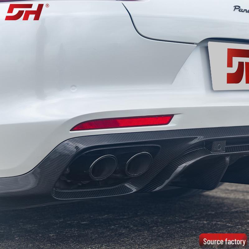 Dry Carbon Fiber Rear Diffuser for Porsche Panamera 2017-2023, KDA Style, Easy Installation