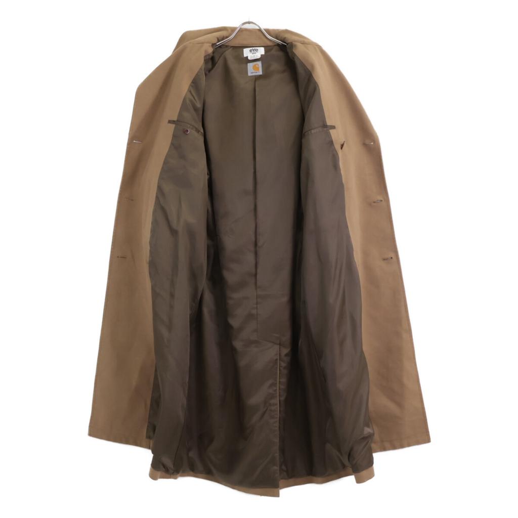 eYe JUNYA WATANABE MAN X Carhartt 22AW Black Hooded Duffle Coat Coat XS BrownUsed