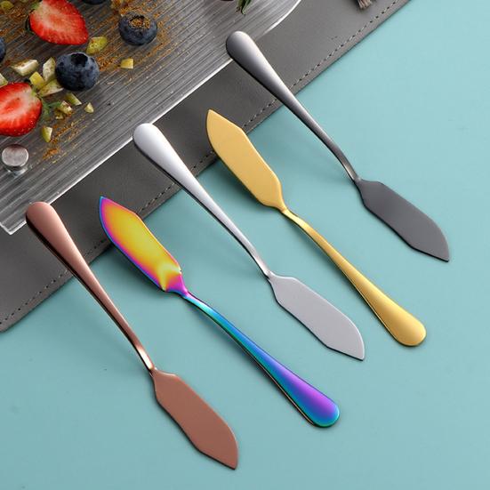 Butter Spreader Cutter Stainless Steel Ergonomic Handle Cutter for Baking And Breakfast Smooth Cream Jam
