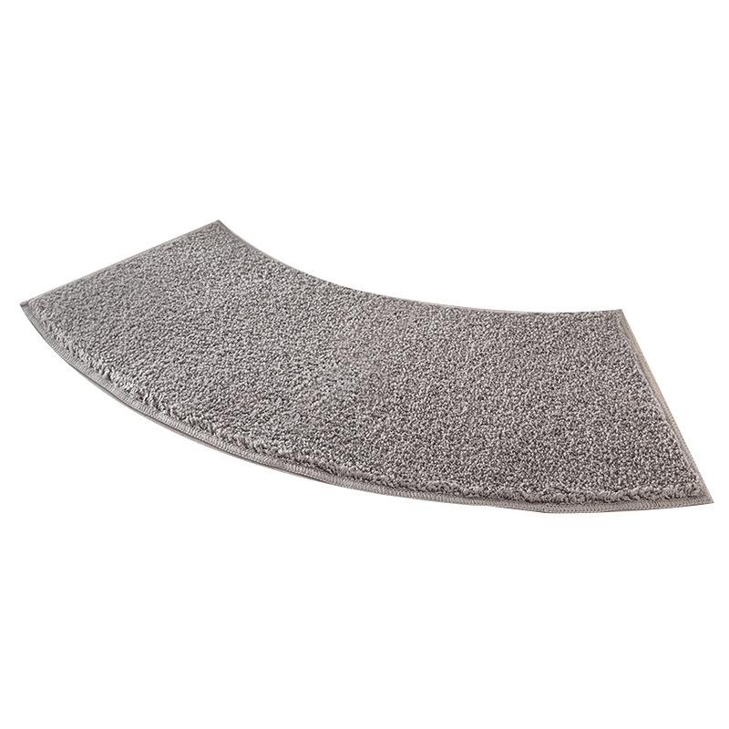 Gebogene Fächerförmige Saugfähige Fußmatte für Badezimmer, Anti-Rutsch-Fußmatte, Sektor-Teppich, Dusche, Badezimmer, Zuhause