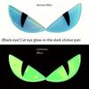 3D Glow-in-the-Dark Devil Cat Eye Stickers for Motorcycles | Colorful & Stereo Motorcycle Decals | Eye-catching Motorcycle Acces