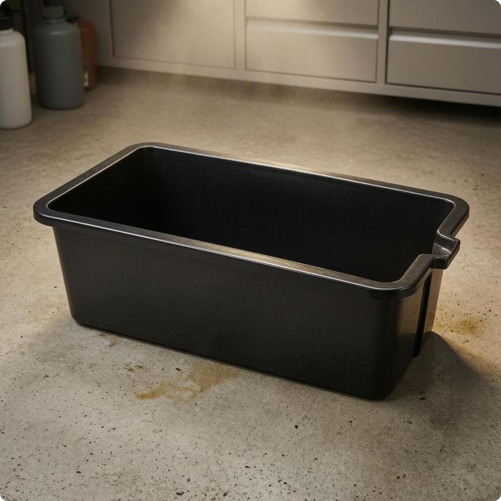 Oil Drain Pan Wide Open Top Parts Cleaning Pouring Spout Auto Maintenance for Mechanics,