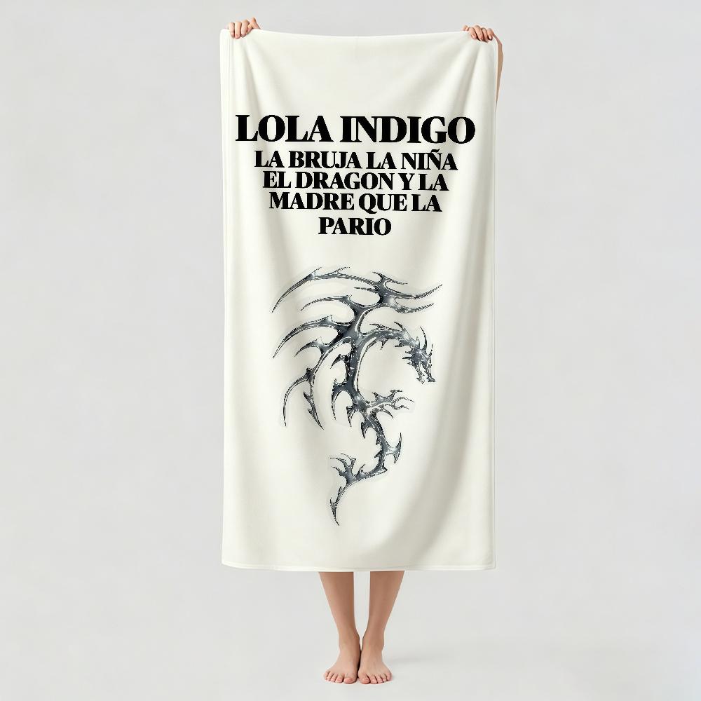 Spanish singer lola Indigo Towel Drying Bath Towel Applicable To Light Swimming Camping Yoga Beach Out