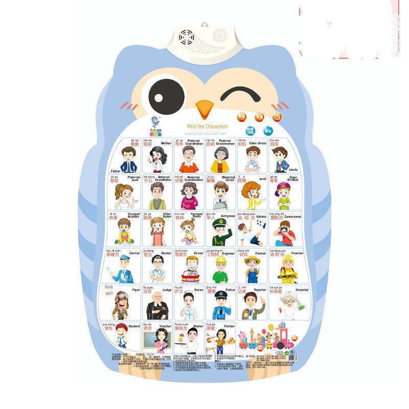 Interactive Baby Sound Wall Chart: Early Education, Cognitive Development, Pinyin Alphabet for Children.