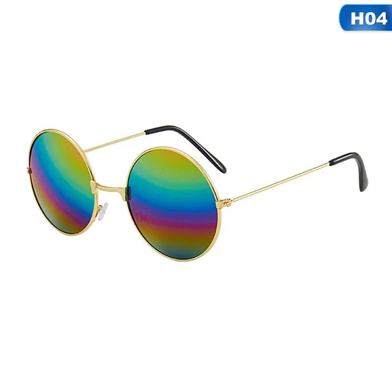 Vintage Retro Polarized Steam Punk Sunglasses Fashion Metal Round Mirrored Eyewear Men Circle Sun Glasses UV400