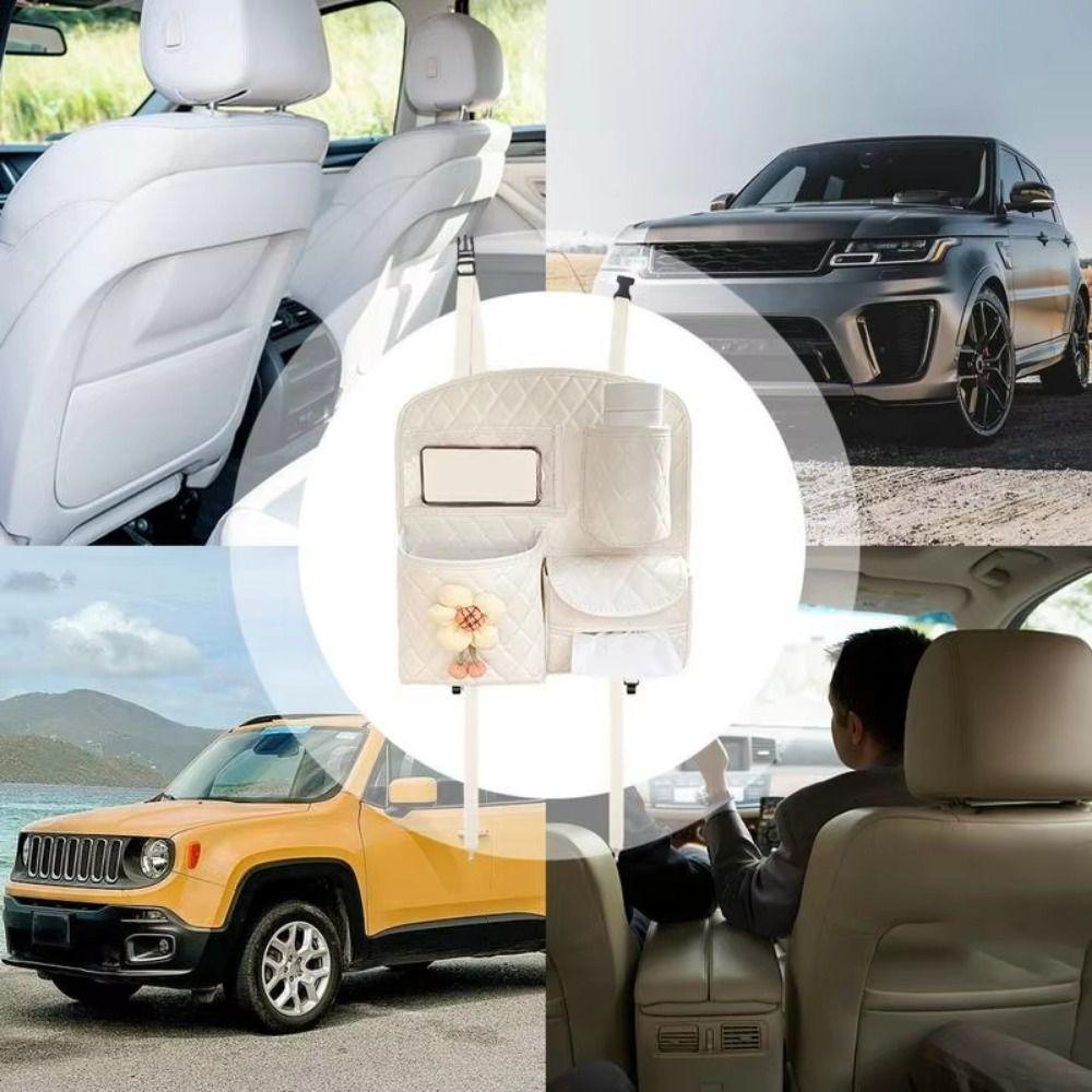Foldable Car Seat Organizer Household Car Back Seat Organizer Car Document Holder Car Supplies