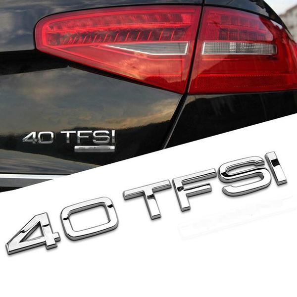 Car Rear Trunk Emblem Tail Decoration TFSI Badge Sticker