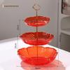 Exquisite Bear Fruit Plate: Multi-Layer Dessert & Candy Display for Luxurious Living Rooms.
