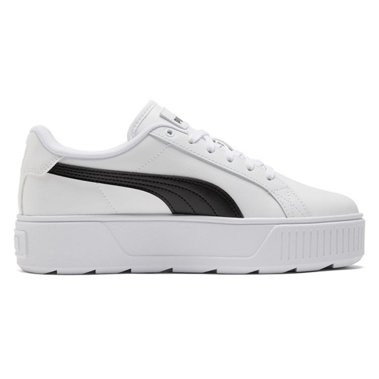 Puma Womens Karmen Leather 'White Black' (women's Sizes) White / Black Skateboard Shoes 384615 02
