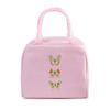 Vintage Butterfly Lunch Bag Student Office Women Men Bento Pouch Aesthetics Butterfly Insulation Portable Picnic Food Lunch Bags