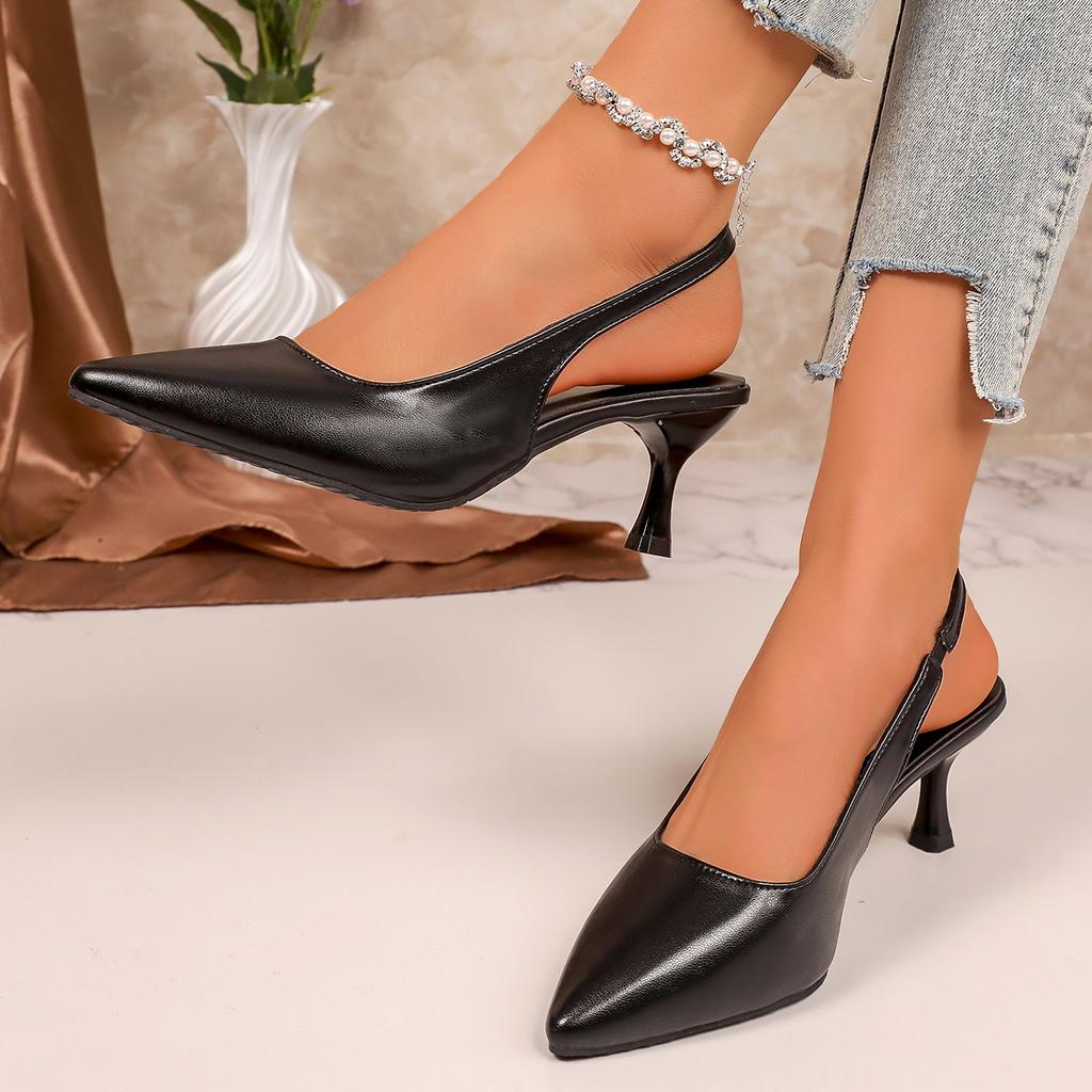 Brand Women's Shoes Fashionable Elegant Comfortable New Style Sexy High-heeled Shoes Versatile Slip-on Women Shoes