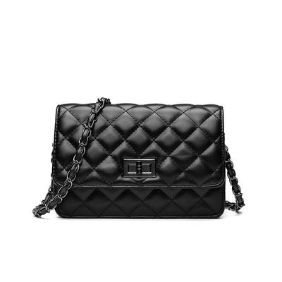 Borsa Primaverile da Donna Semplice Moda Facile da Portare Catena a Griglia Diamantata Piccola Borsa Quadrata Monospalla a Tracolla Borsa Piccola