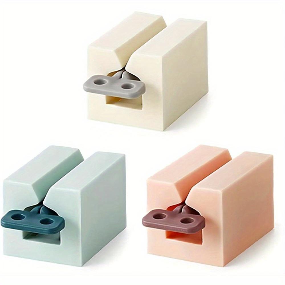 3Pcs toothpaste squeezer, rolling toothpaste tube squeezer, toothpaste holder with matte handle, bathroom storage organizer