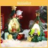 Christmas Star Night Light Cartoon Snowman Resin Figurine For Children Girls