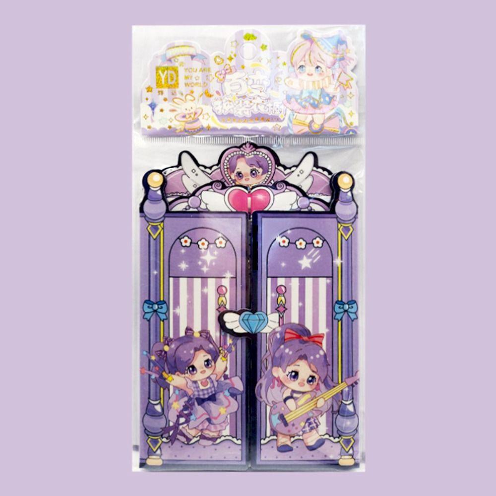 DIY Toy Princess Change Clothes Stickers Quiet Book Busy Book Change Sticker  Children Adult