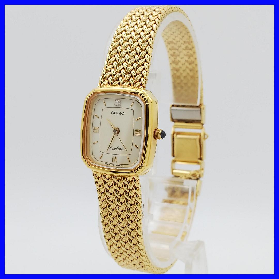 

[USED] 473 Free Shipping Battery Replacement SEIKO Excellence Women s Watch