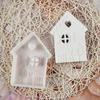 Handmade House Shape Charm Keychain Molds Stylish Sturdy Silicone Set Accessory for Craft Enthusiasts Daily Use