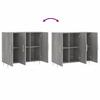 Sideboard Gray Sonoma 90x34x80 Cm Particleboard