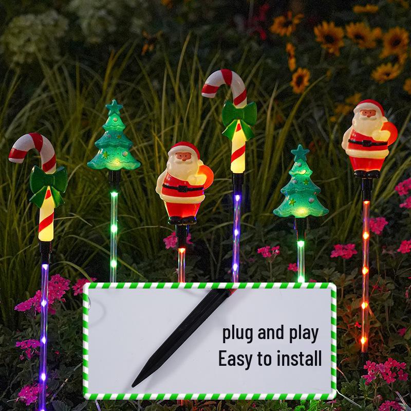 Solar-Powered Outdoor Christmas Snowman String Lights - Waterproof Festive Patio Decor