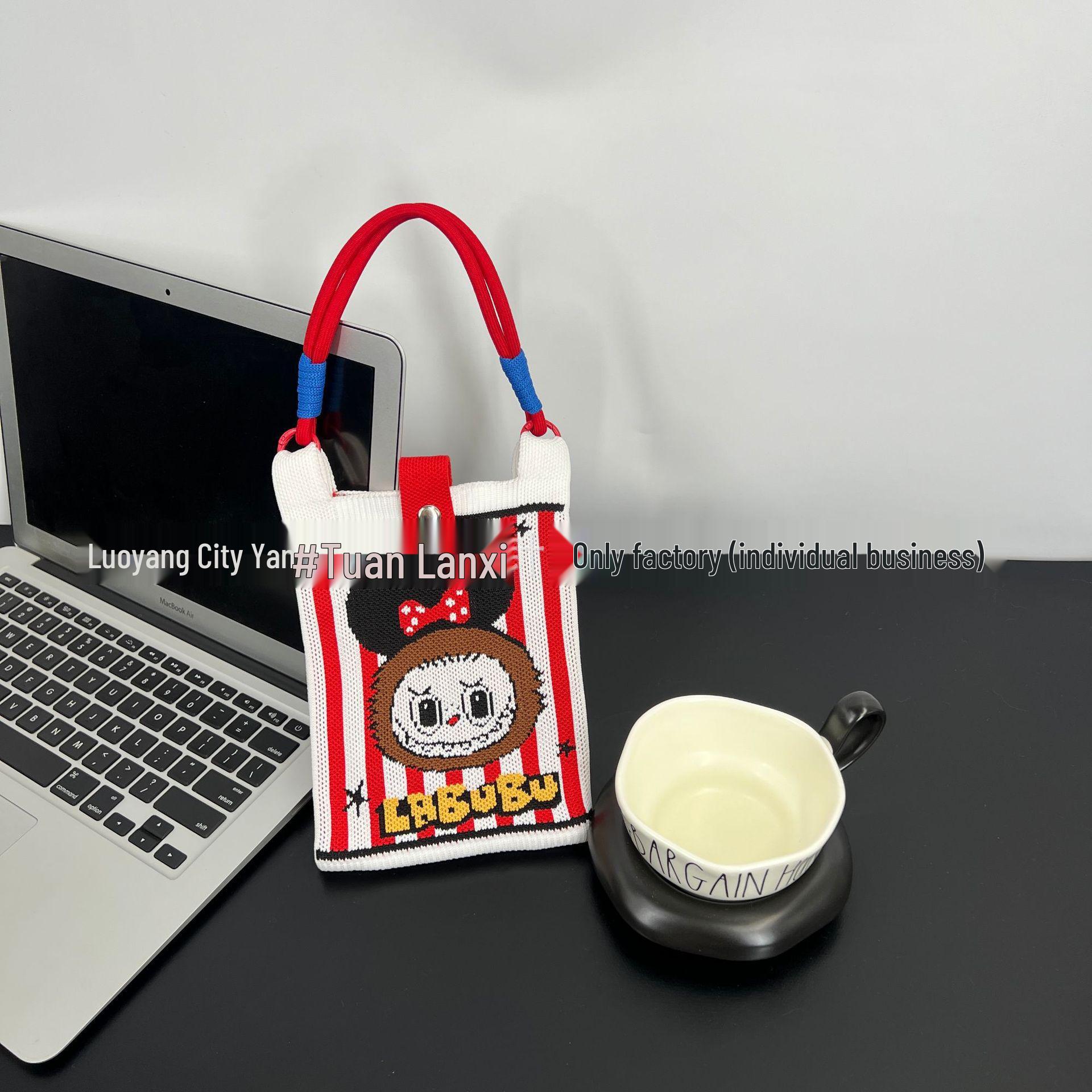 

KT Кот Мультяшная Вязаная Сумка Кроссбоди для Женщин - Универсальная Наплечная Сумка.