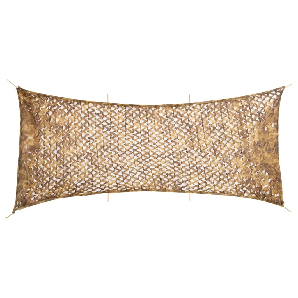 vidaXL Tarnnetz mit Aufbewahrungstasche 627x290 cm Sandfarbe beige