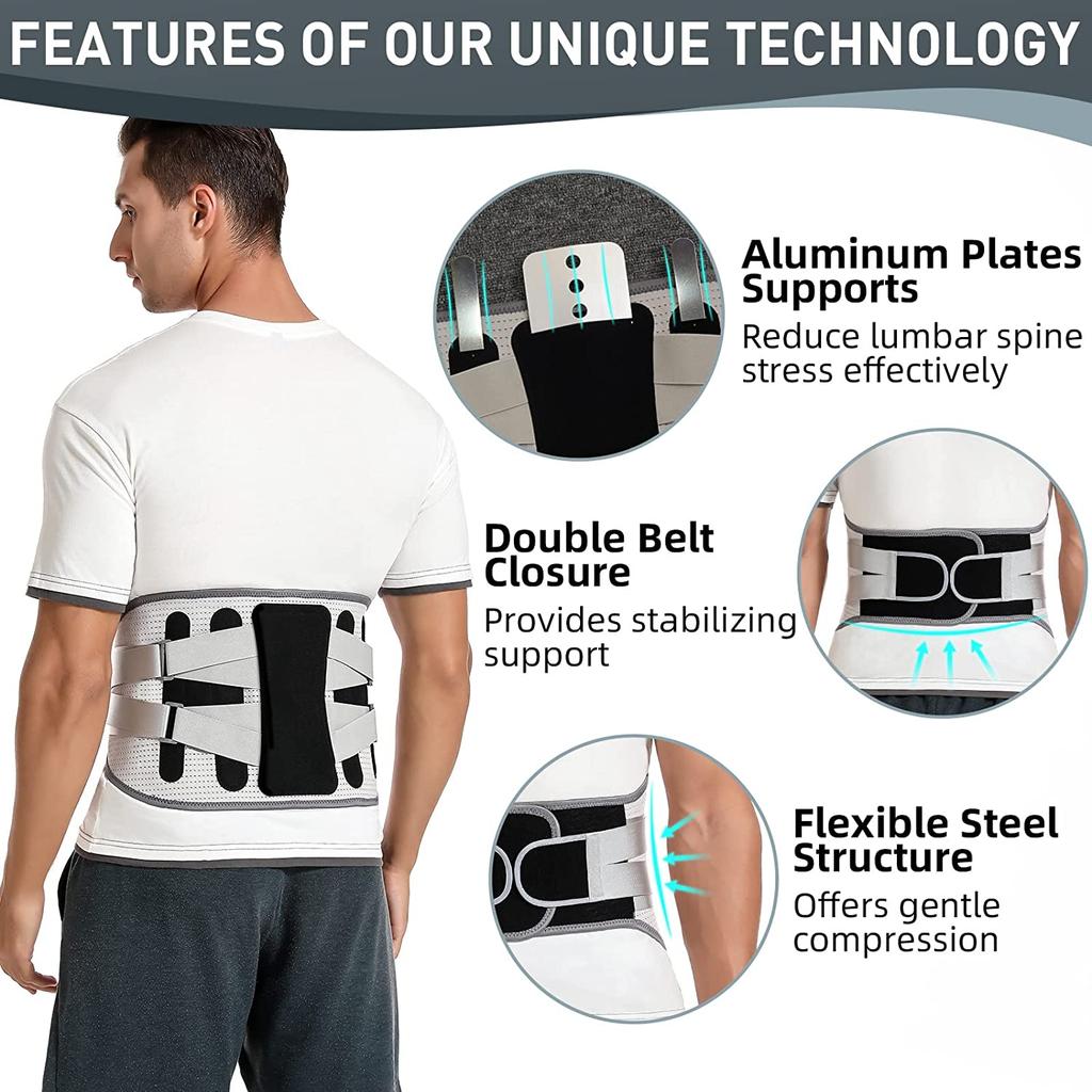 Lumbar Support Belt For Back Pain Relief Orthopedic Spine Decompression Brace Posture Corrector Herniated Disc Support