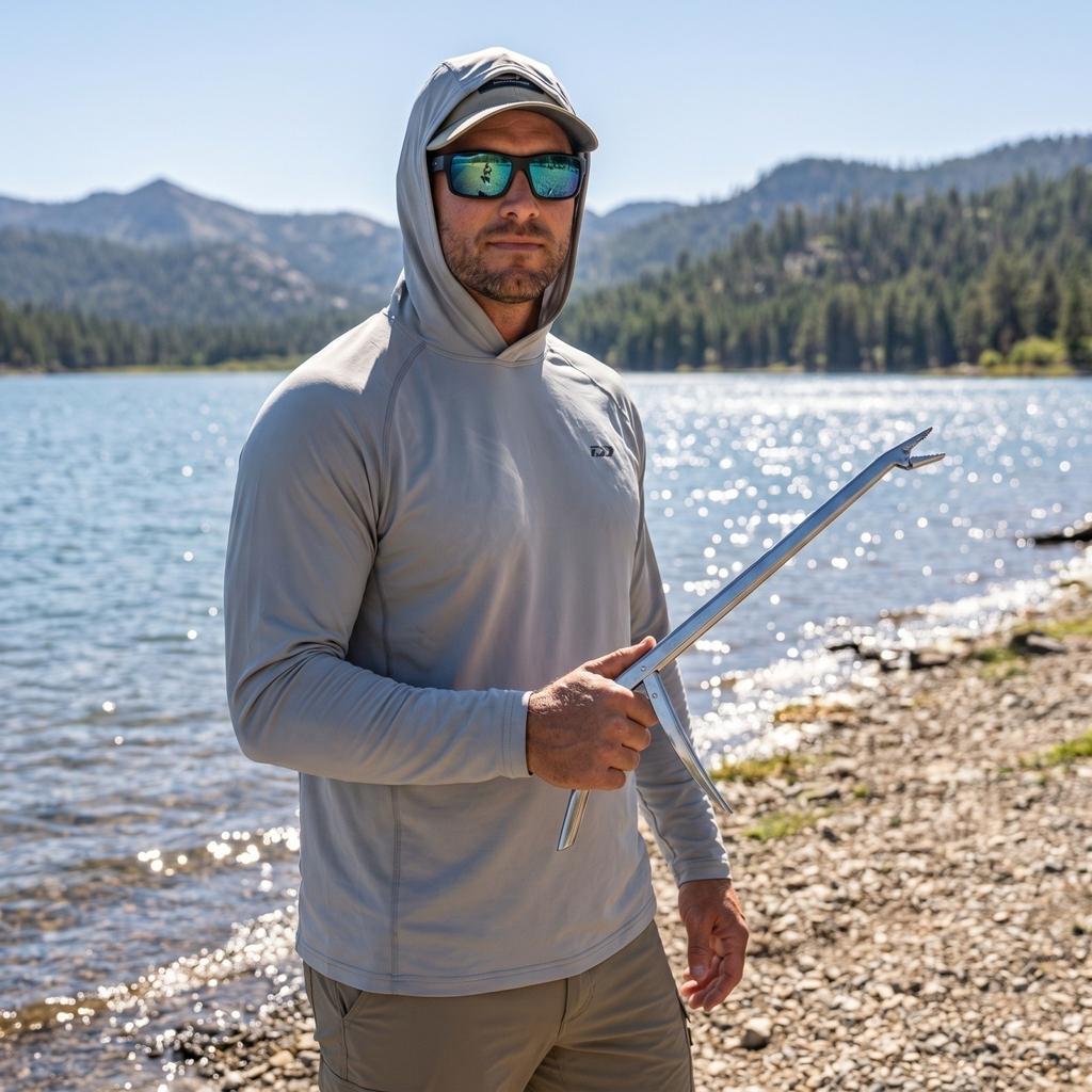 Stainless Steel Fish Hook Remover Fishing Tool Ergonomic Handle Hook Extractor for Outdoor Angling and Tackle Management