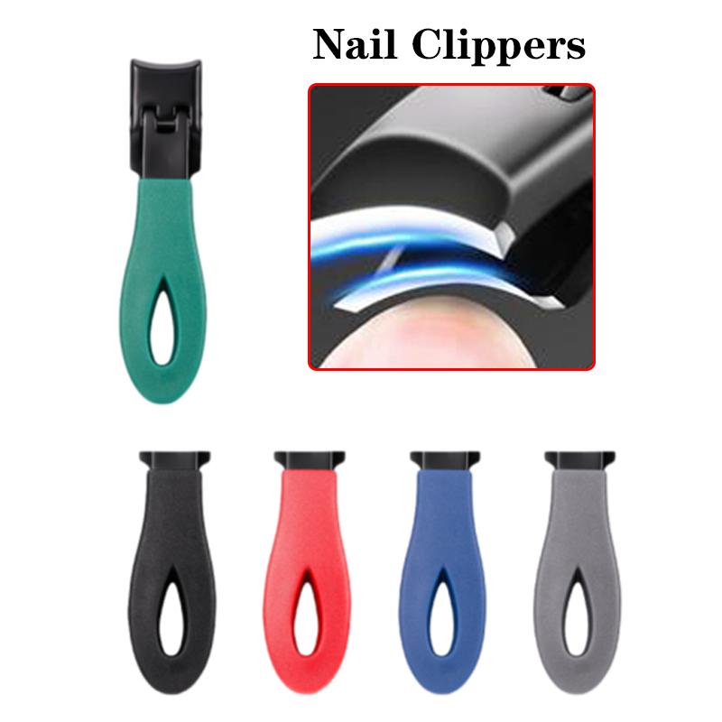 Slanted Nail Clippers Wide Jaw Opening Slanted Curved Nail Cutting Study Travel Slanted Toenail Trimmer Nail Cutter Trimmers