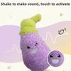 Eggplant Shaped Squeaky Dog Toys Adorable Interactive Cat Toys Cat Teaser Toy  Entertainment