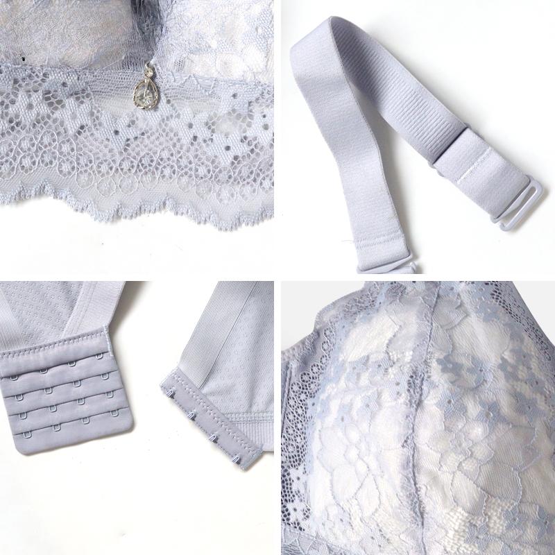 Reggiseni Minimizer da Donna Copertura Totale Reggiseno Senza Ferretto Taglie Forti Lingerie in Pizzo da 34 a 46