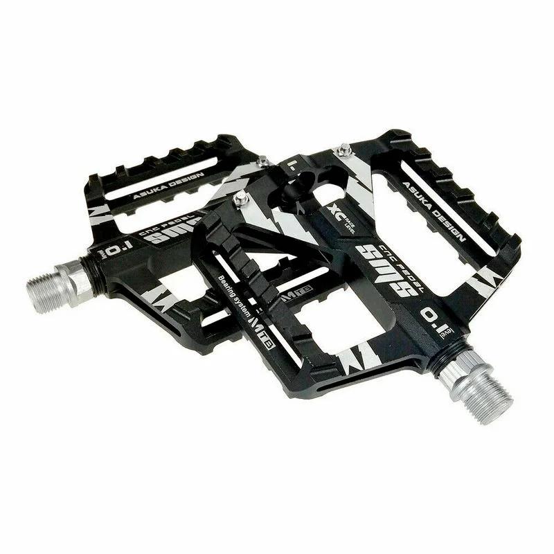 Mountain Road Bike Aluminum Alloy Practical Pedals Flat Platform Bicycle Pedal 1Pair Suitable Outdoor Bike Sport Tools Accessory