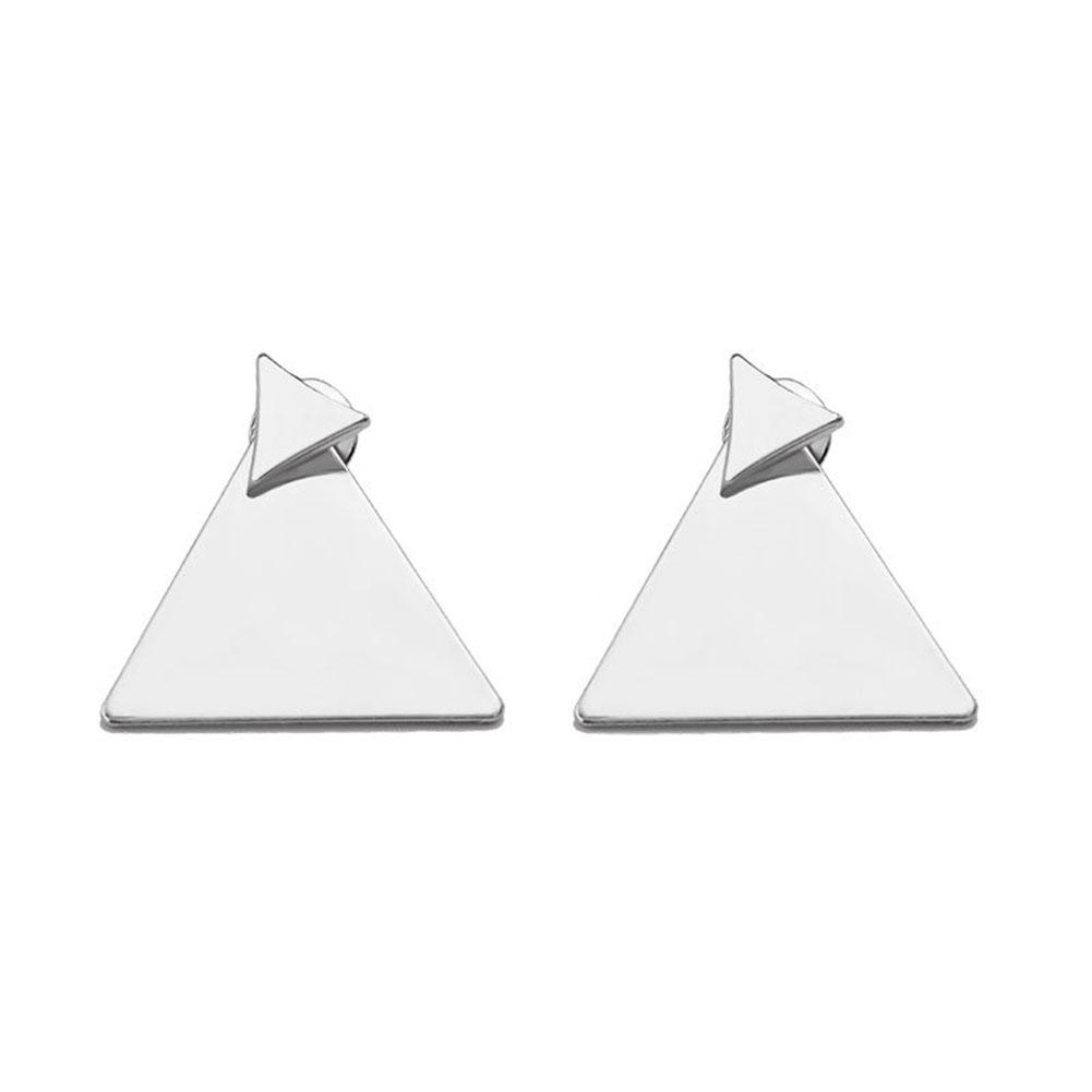 Boucles d'oreilles triangulaires géométriques simples pour femmes